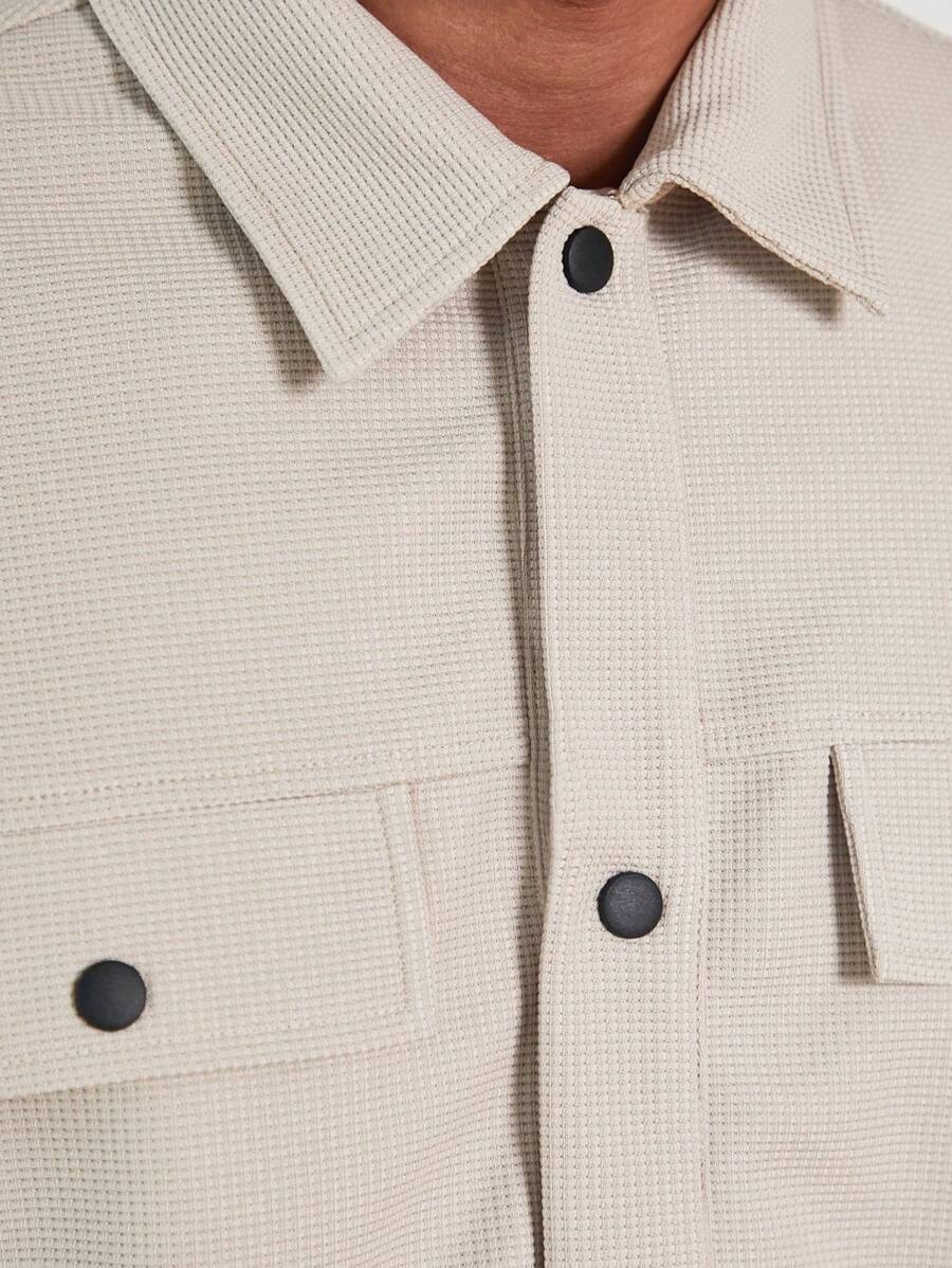 Hermann – Herren Jacquard Freizeitanzug Mit Waffelmuster Struktur - Image 2
