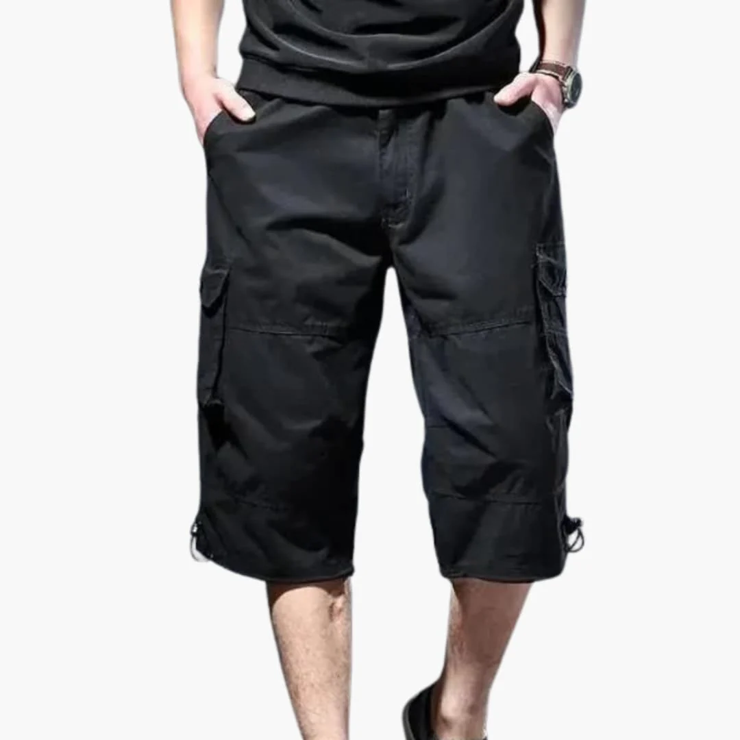 Herren 3/4 Hose mit Taschen aus leichtem Stoff für Sommer - Image 3