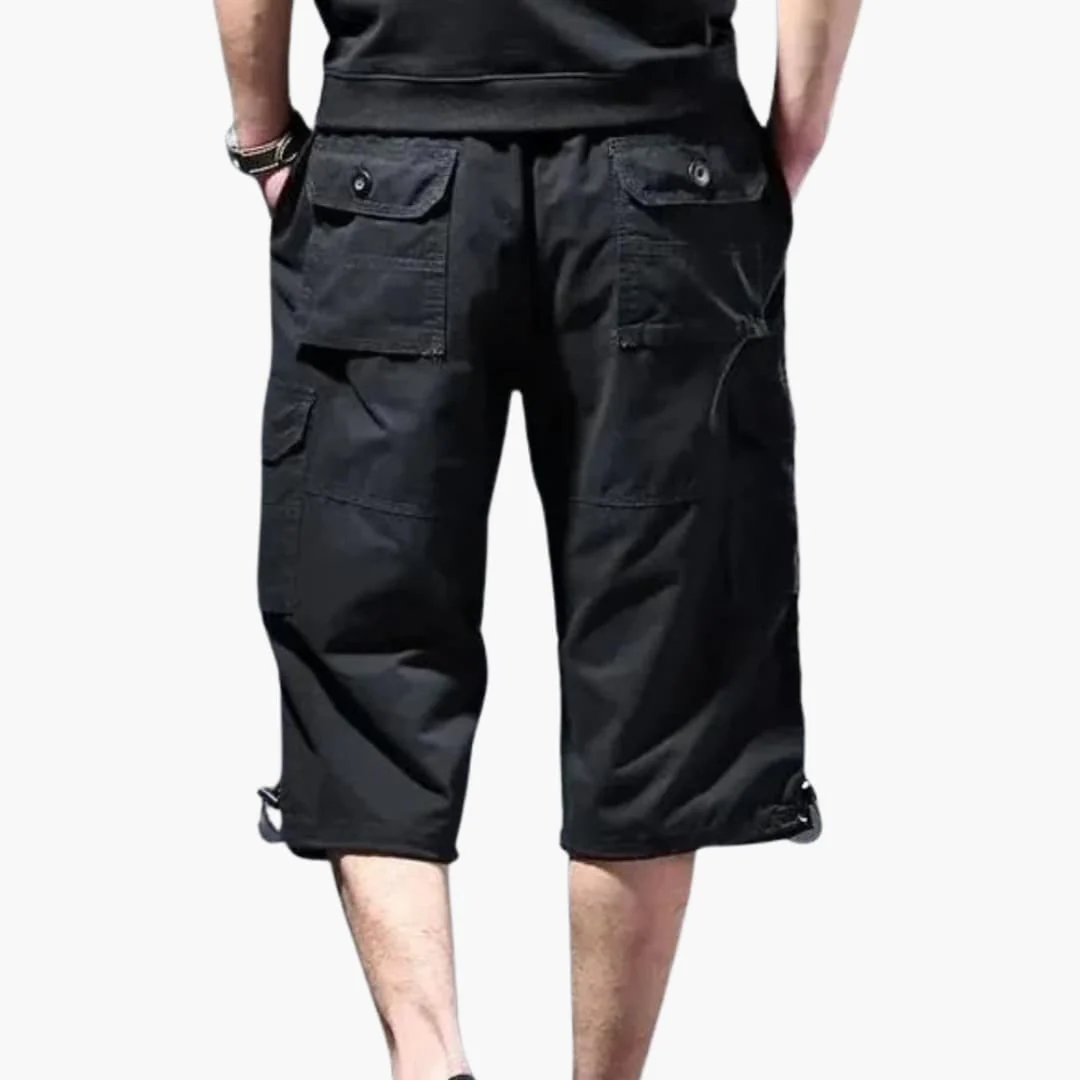 Herren 3/4 Hose mit Taschen aus leichtem Stoff für Sommer - Image 5