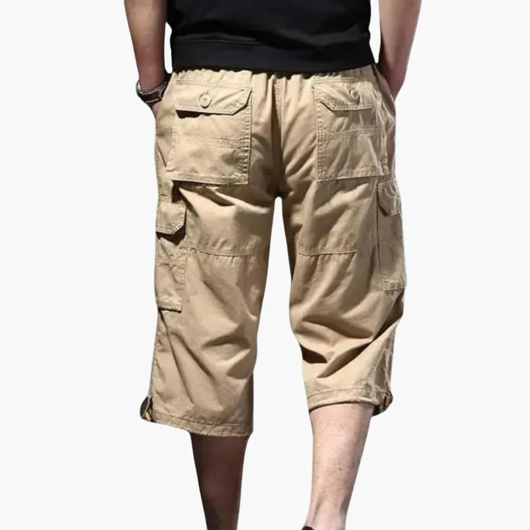 Herren 3/4 Hose mit Taschen aus leichtem Stoff für Sommer - Image 7