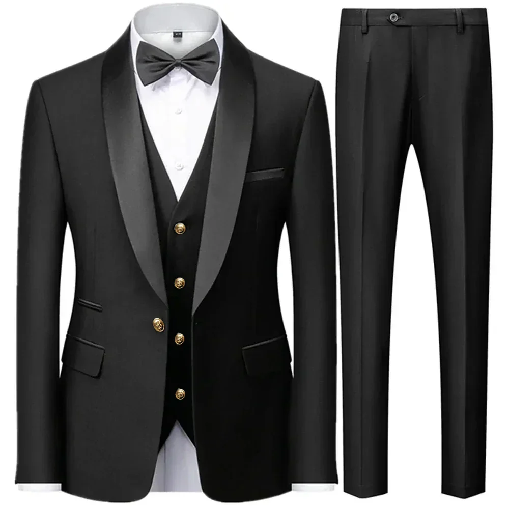 Herren 3-Dreiteiler Hochzeitsgast Anzug | Jacke, Weste und Hose - Image 12