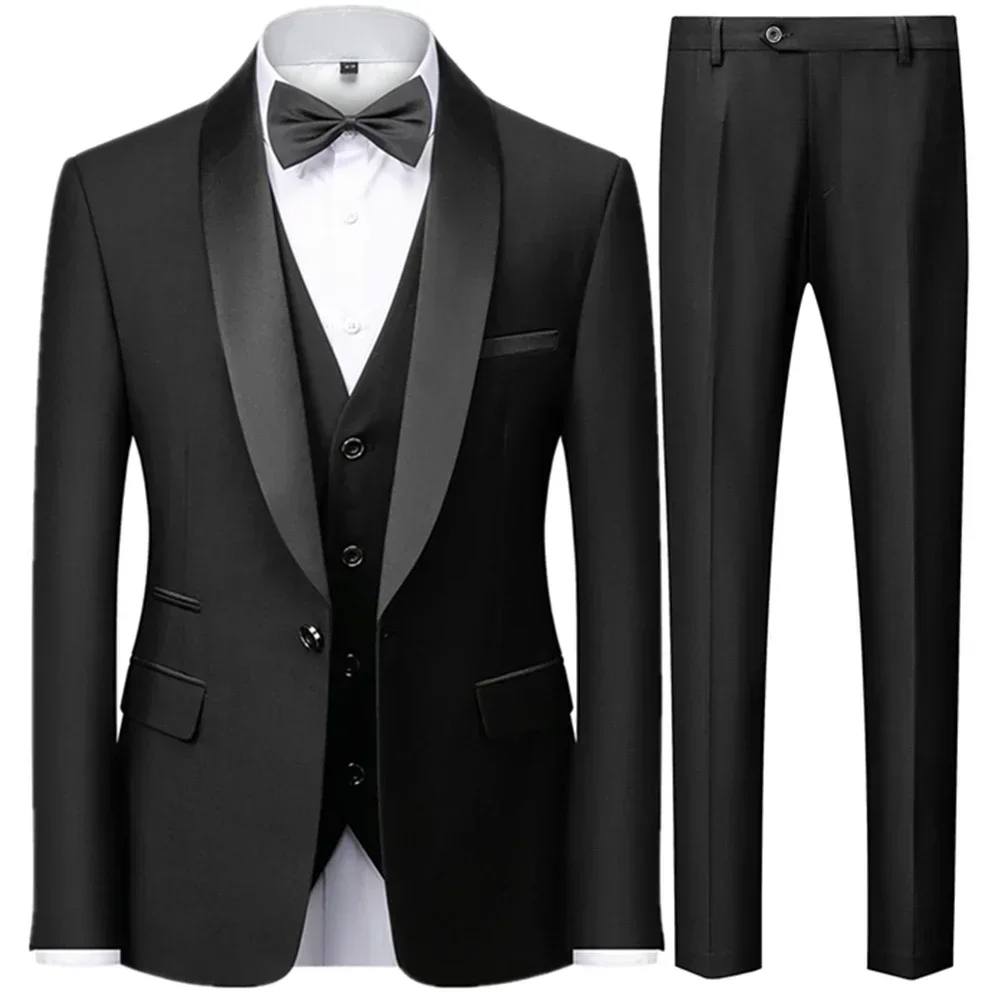 Herren 3-Dreiteiler Hochzeitsgast Anzug | Jacke, Weste und Hose - Image 3