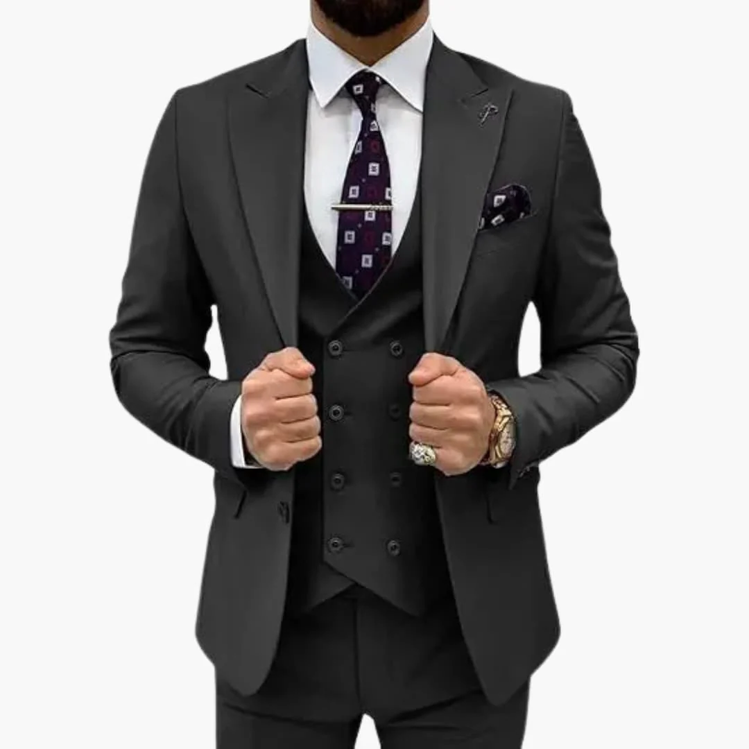Herren Anzug dreiteilig mit Slim Fit für jede Saison - Image 3