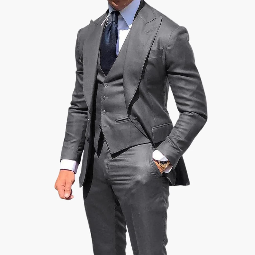 Herren Anzug dreiteilig mit Weste Jacke und Hose - Image 3