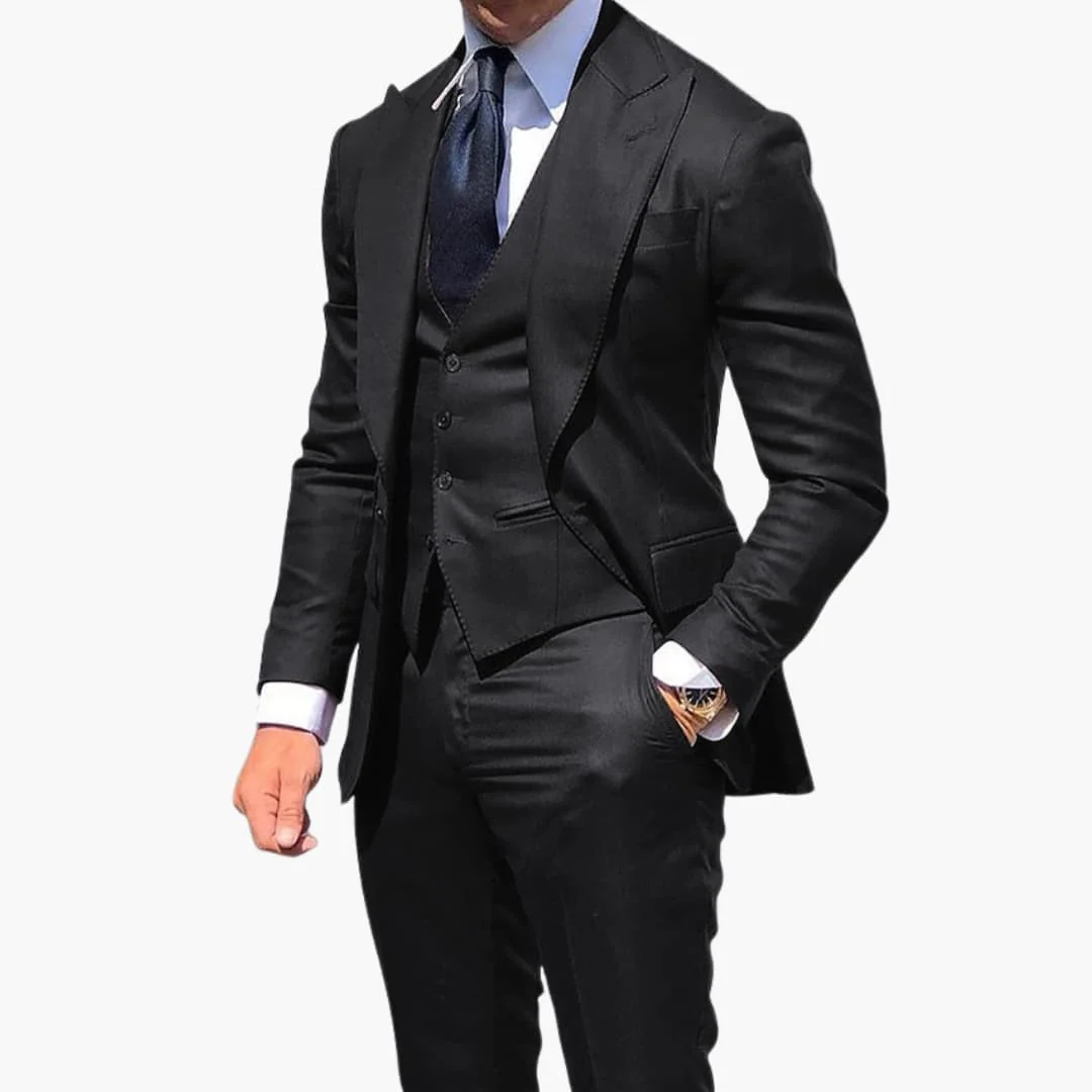 Herren Anzug dreiteilig mit Weste Jacke und Hose - Image 4