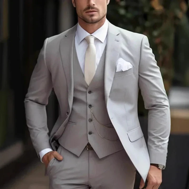 Herren-Anzug im Dreiteiligen Set | klassische Passausrichtung - Image 4