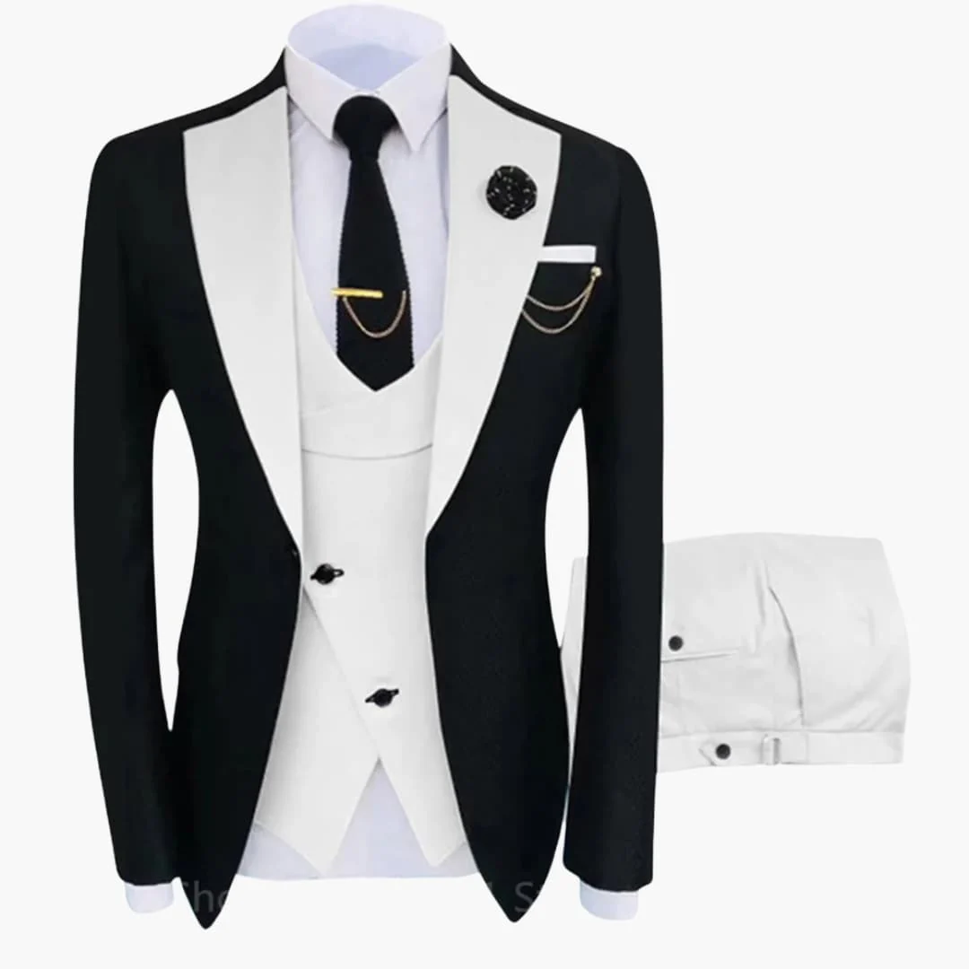 Herren Anzug mit Weste und langärmligem Sakko - Image 5