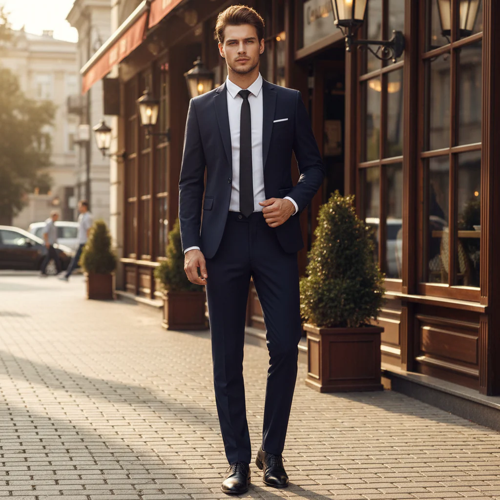 Herren Anzug | Zweiteilige Kombination mit Sakko und Bundhose - Image 7