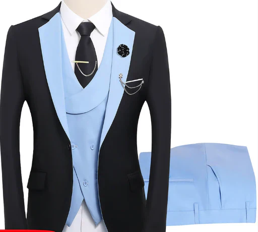 Herren Anzugensemble | dreiteiliges Set aus Jacke Weste und Hose - Image 2