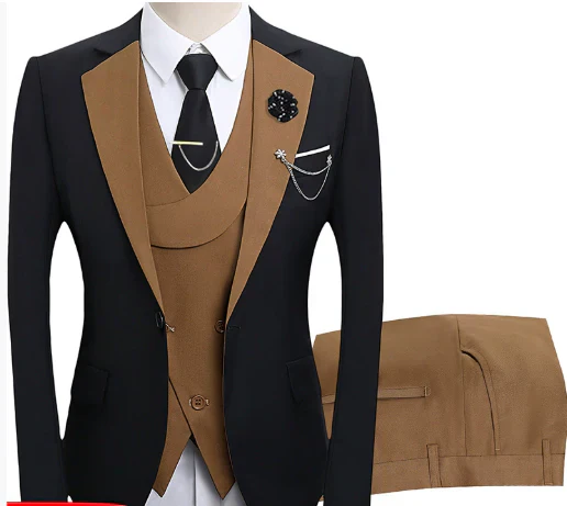 Herren Anzugensemble | dreiteiliges Set aus Jacke Weste und Hose - Image 6