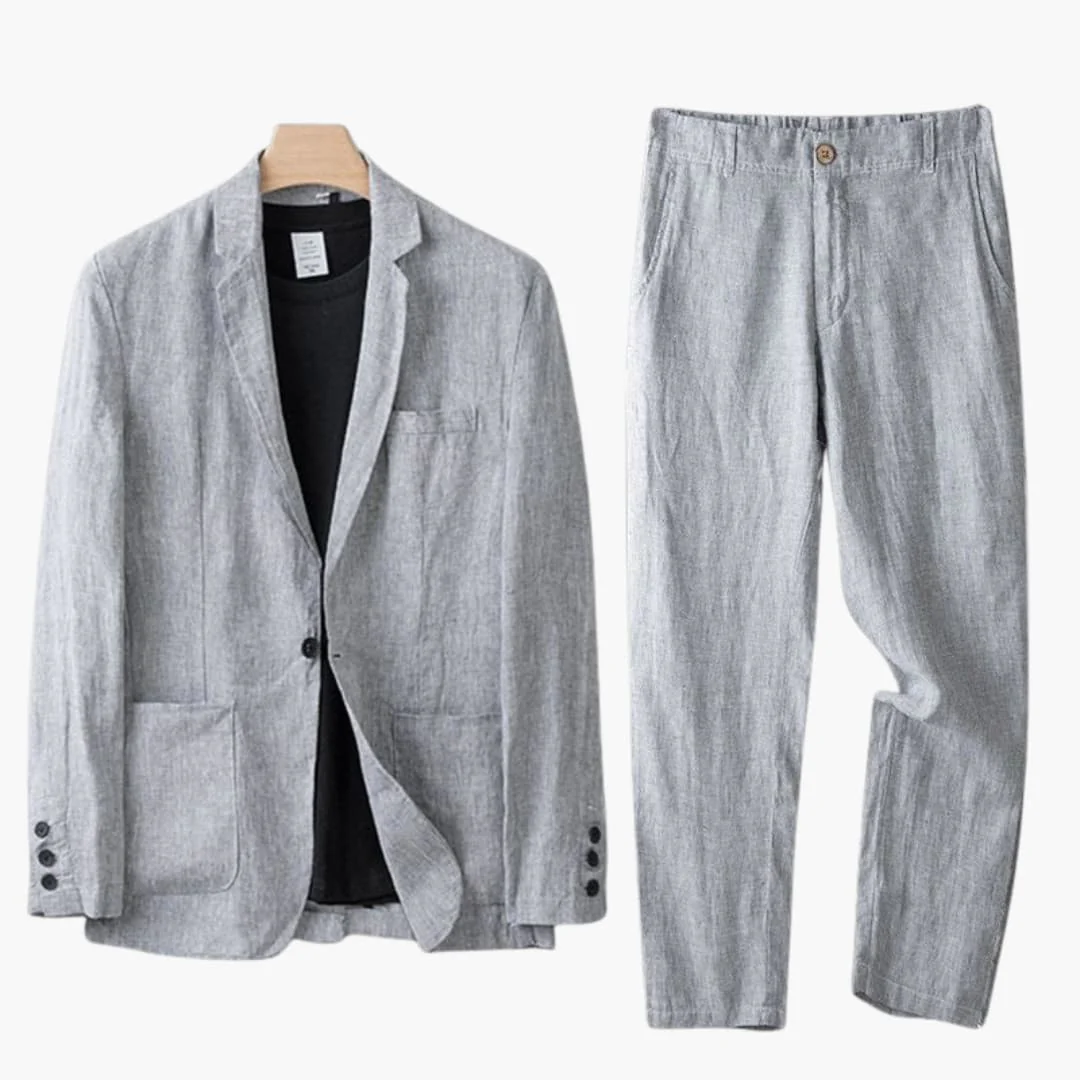 Herren Anzugset mit Blazer und Hose für Frühling Sommer - Image 2