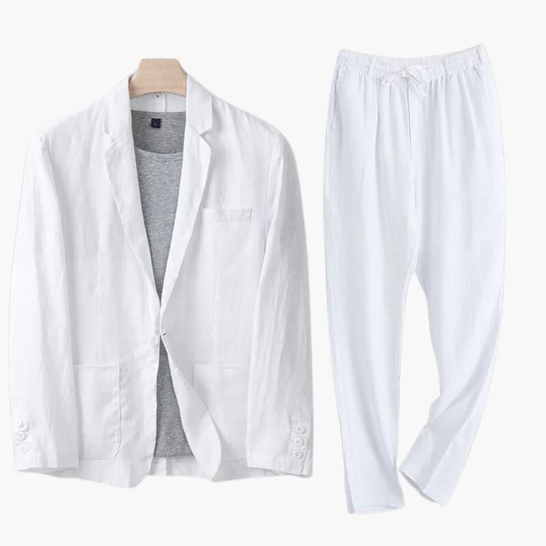 Herren Anzugset mit Blazer und Hose für Frühling Sommer - Image 4