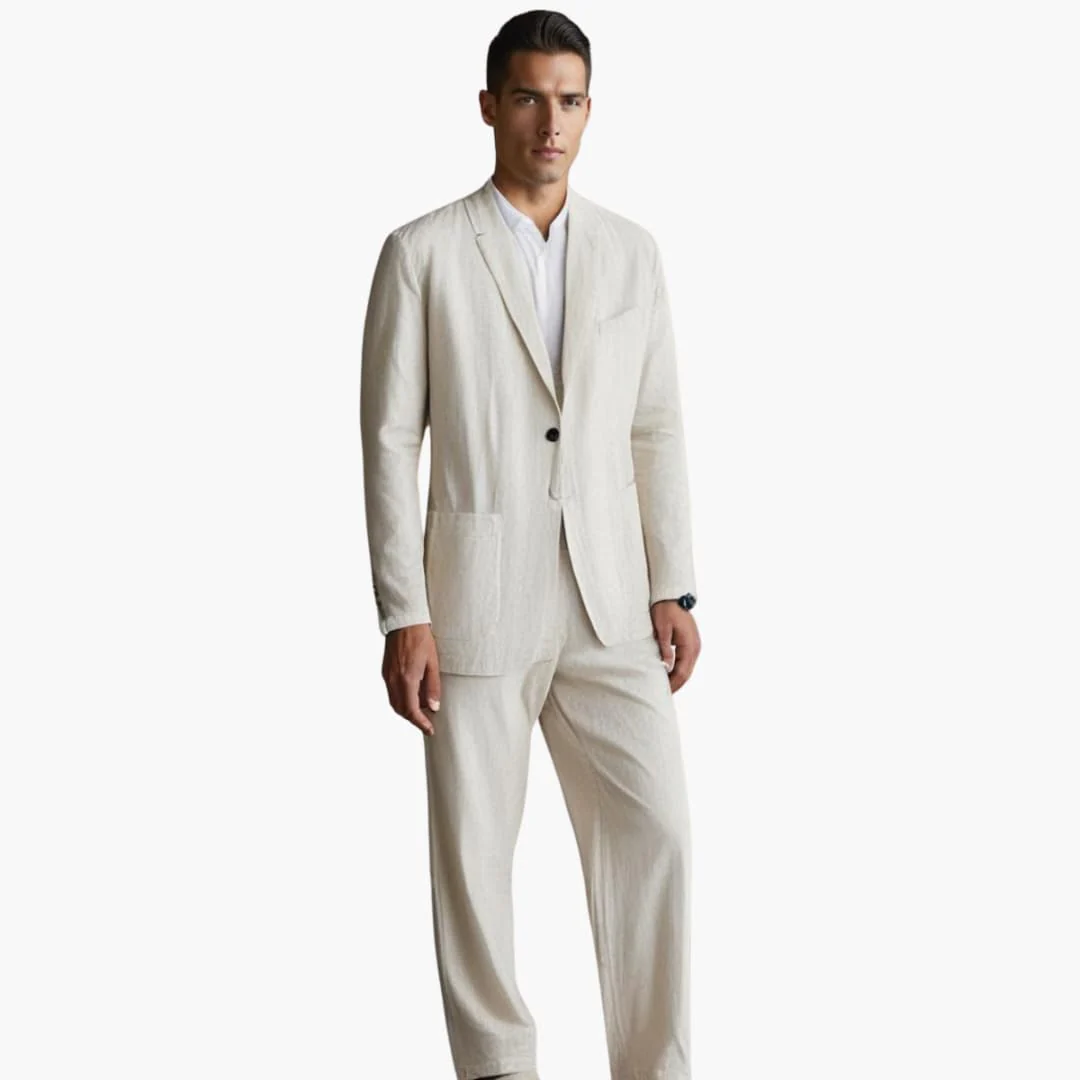 Herren Anzugset mit Blazer und Hose für Frühling Sommer - Image 6