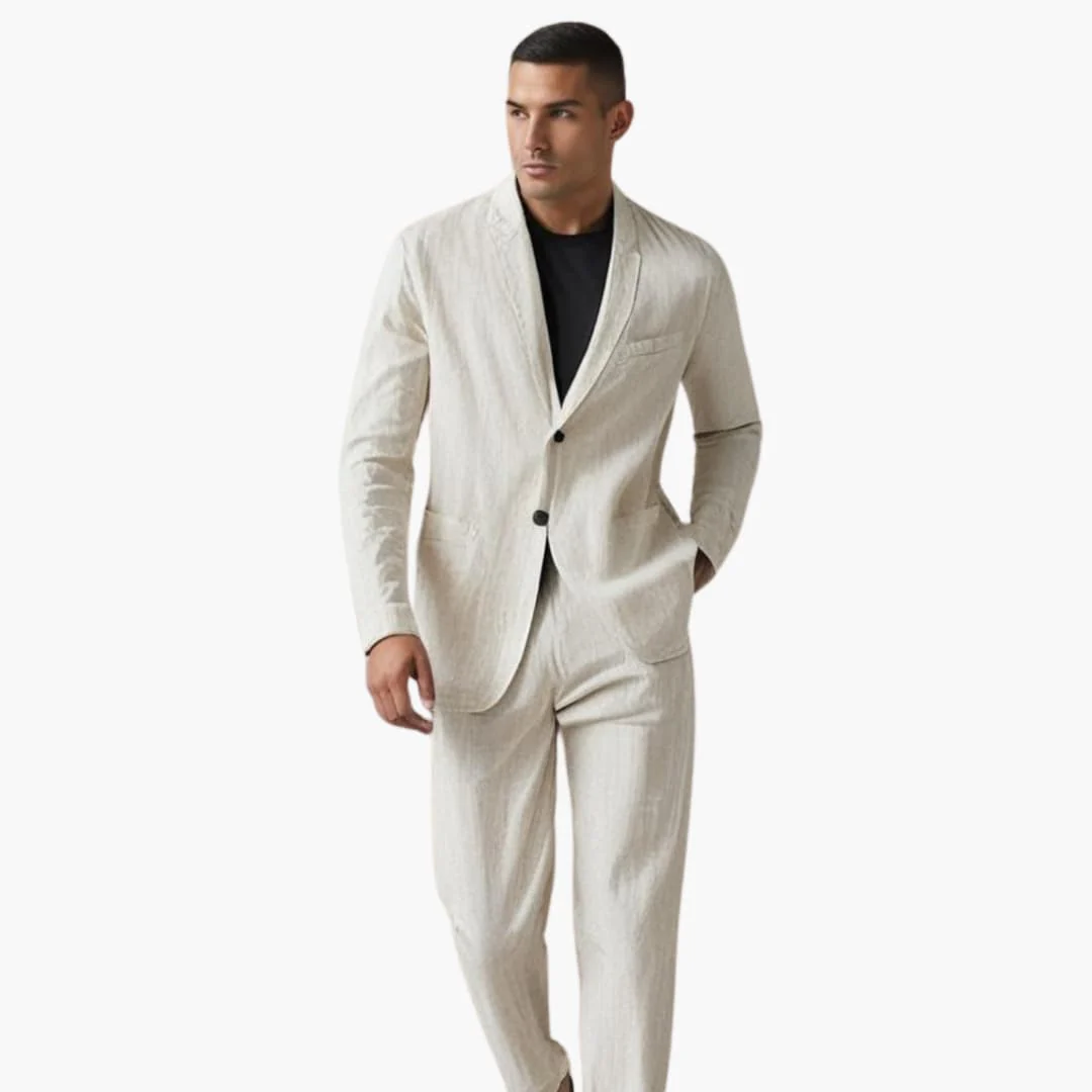 Herren Anzugset mit Blazer und Hose für Frühling Sommer - Image 7