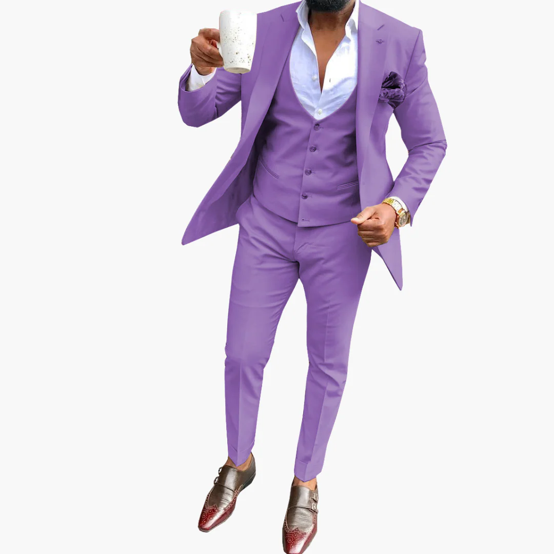 Herren Anzugset mit Weste und atmungsaktivem Blazer - Image 2