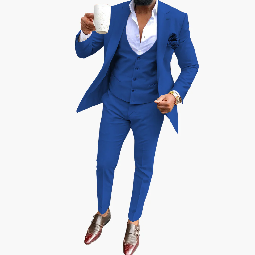 Herren Anzugset mit Weste und atmungsaktivem Blazer - Image 5
