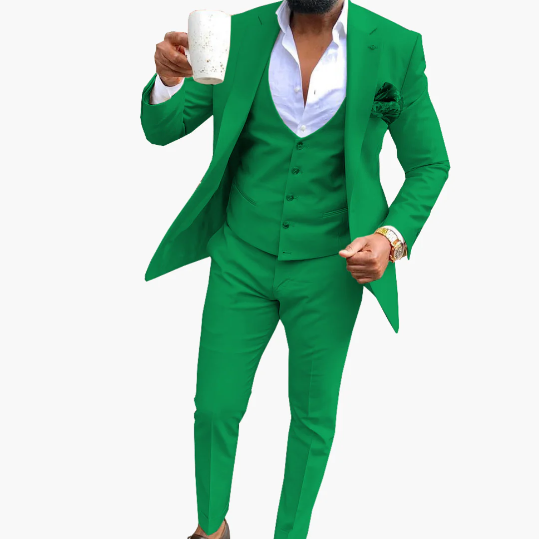 Herren Anzugset mit Weste und atmungsaktivem Blazer - Image 7