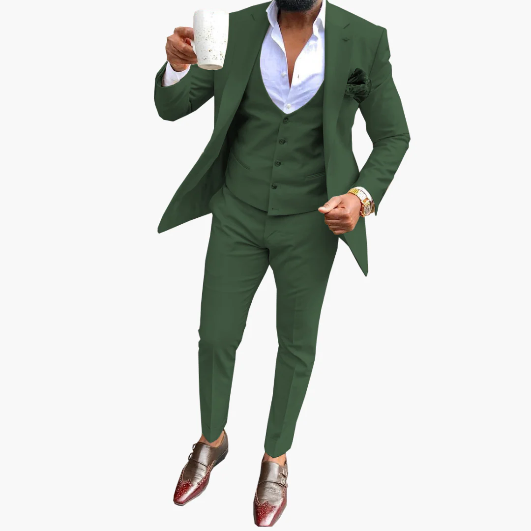 Herren Anzugset mit Weste und atmungsaktivem Blazer - Image 8