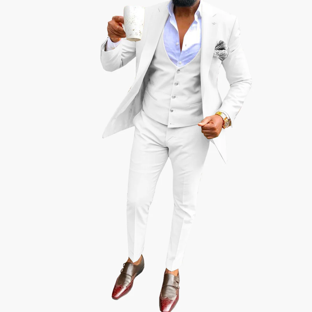 Herren Anzugset mit Weste und atmungsaktivem Blazer - Image 9