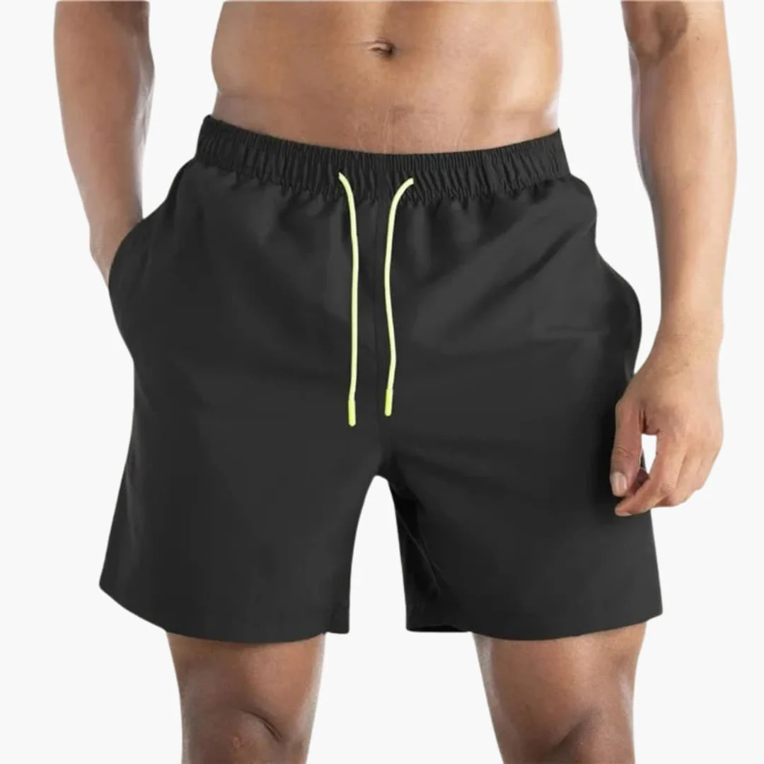 Herren Badeshorts mit Kordelzug und Seitentaschen - Image 2
