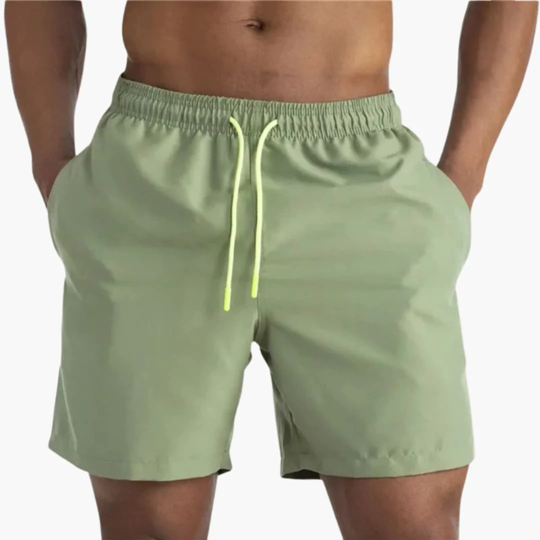 Herren Badeshorts mit Kordelzug und Seitentaschen - Image 3
