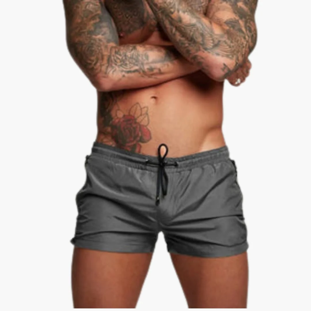 Herren Badeshorts mit Kordelzug und Seitentaschen mit Reißverschluss - Image 2