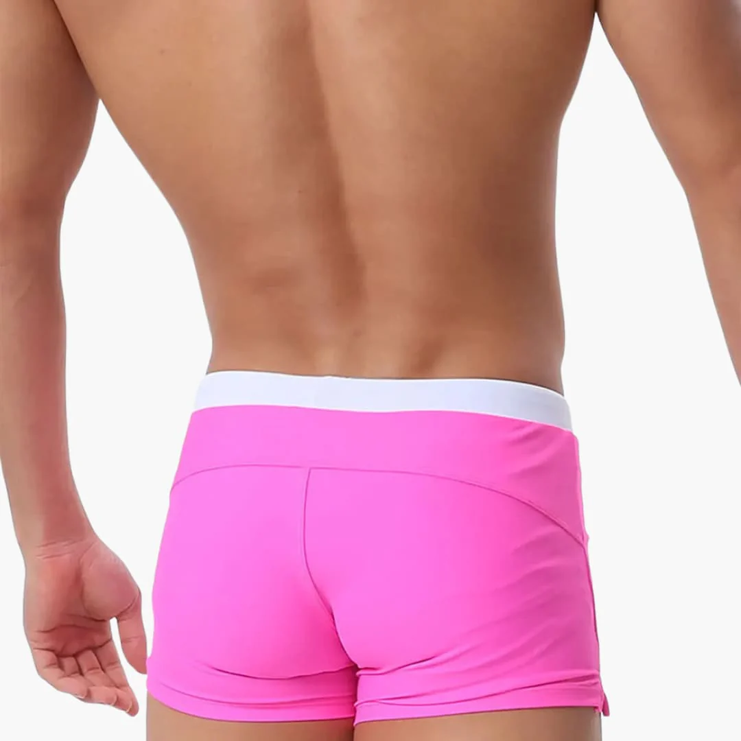 Herren Badeshorts mit Reißverschlusstaschen und Kordelzugbund - Image 10