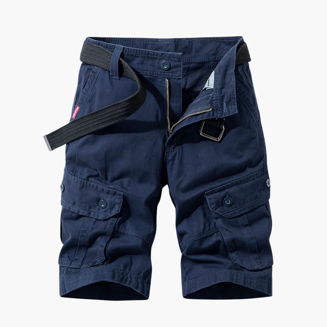 Herren Baumwoll-Cargo-Shorts mit Taschen und Gürtel - Image 5