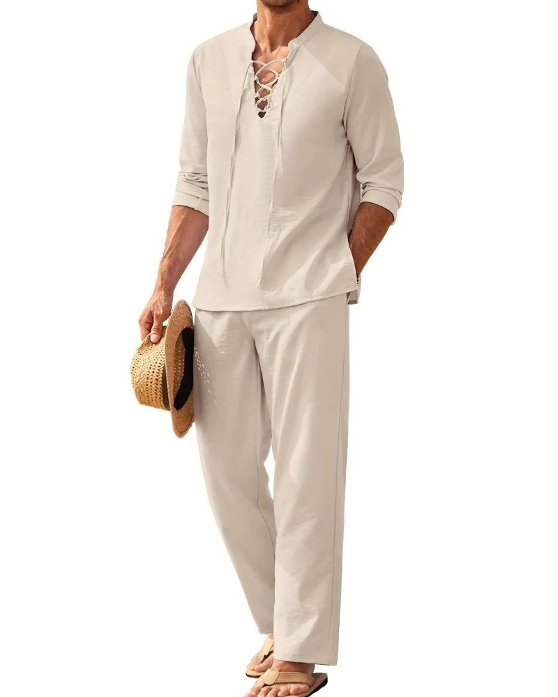 Herren bequemes Oberteil- und Hosen-Sommer-Set | Moderner - Image 2