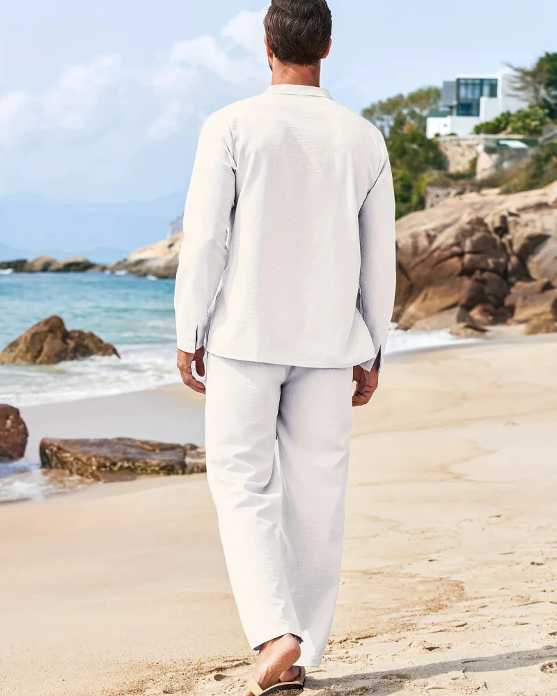 Herren bequemes Oberteil- und Hosen-Sommer-Set | Moderner - Image 3