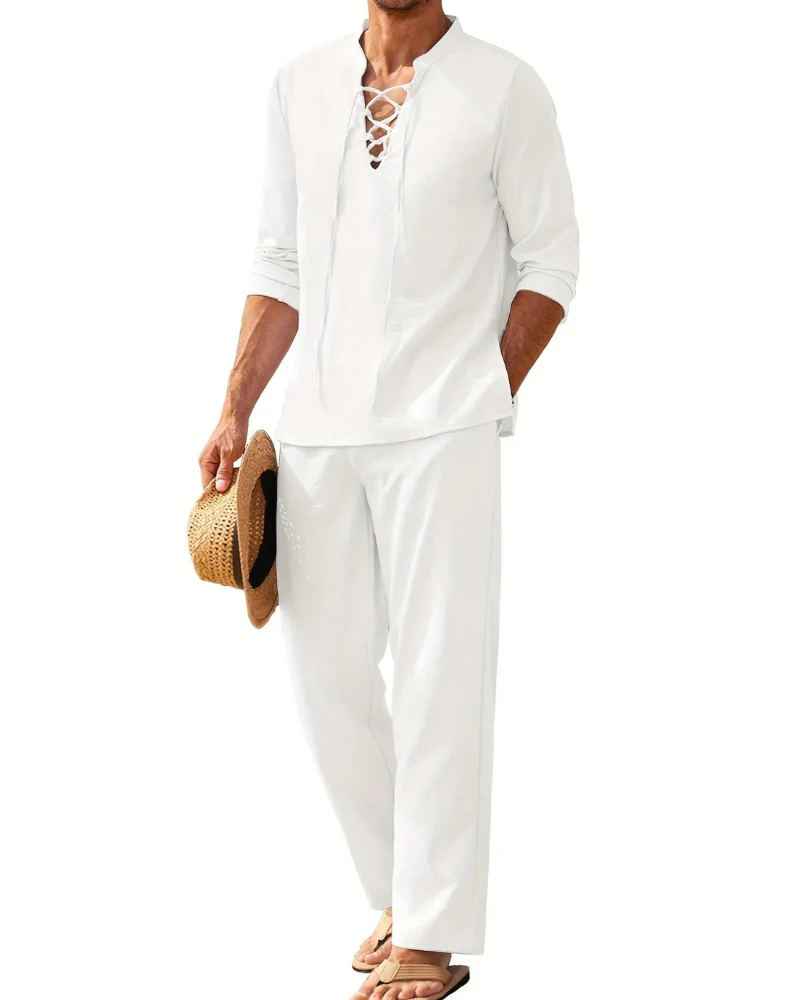 Herren bequemes Oberteil- und Hosen-Sommer-Set | Moderner - Image 7