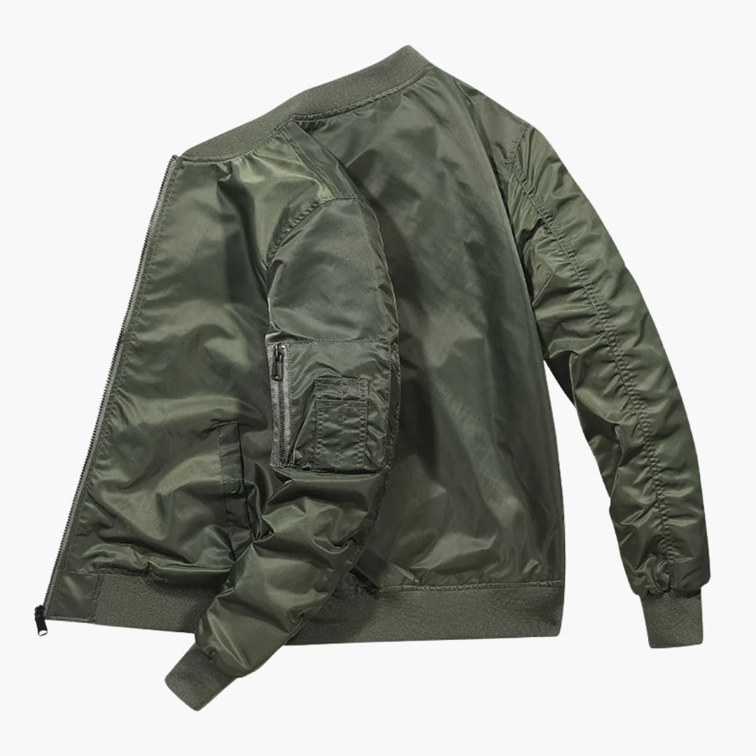 Herren Bomberjacke mit Reißverschluss und Ärmeltasche - Image 2