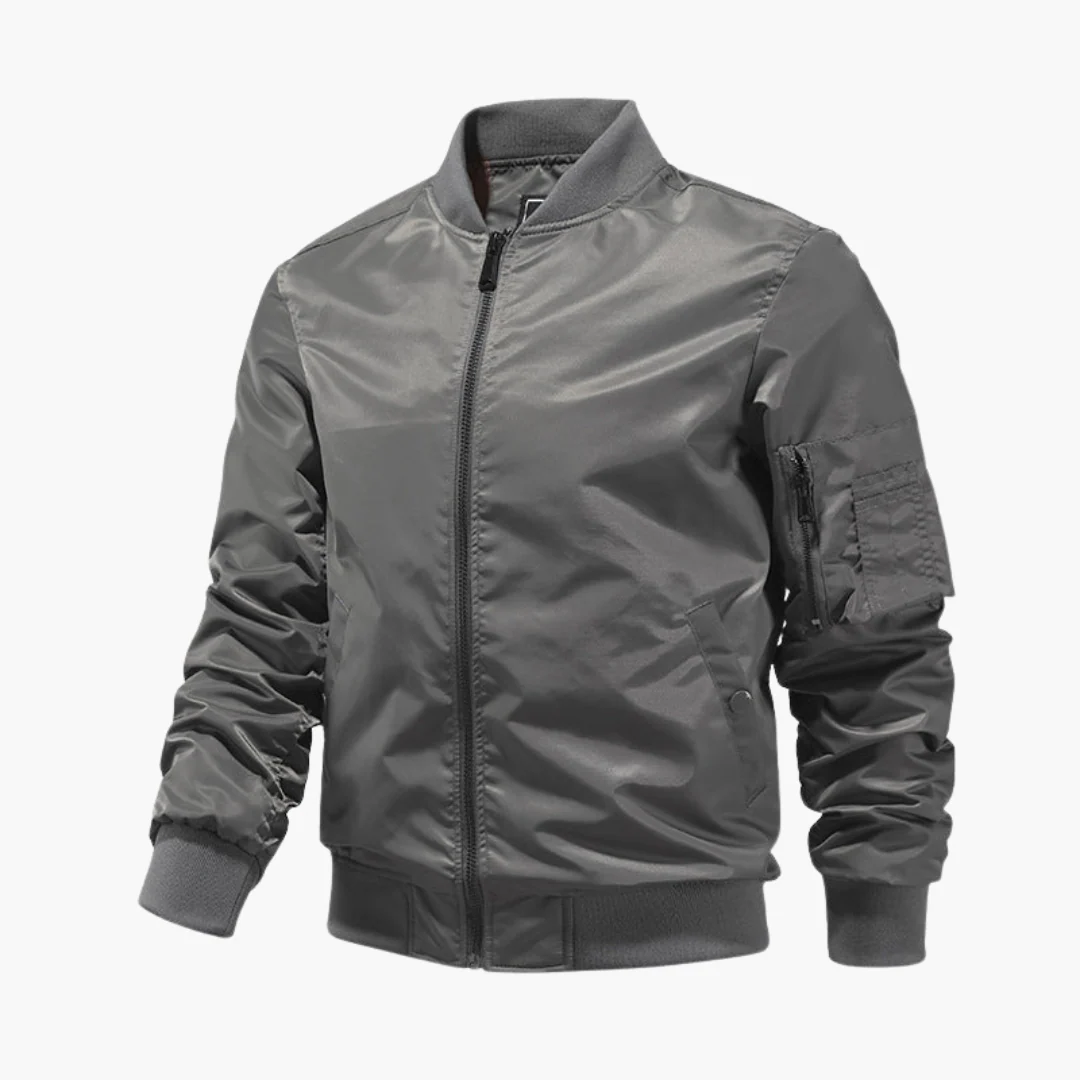 Herren Bomberjacke mit Reißverschluss und Ärmeltasche - Image 3
