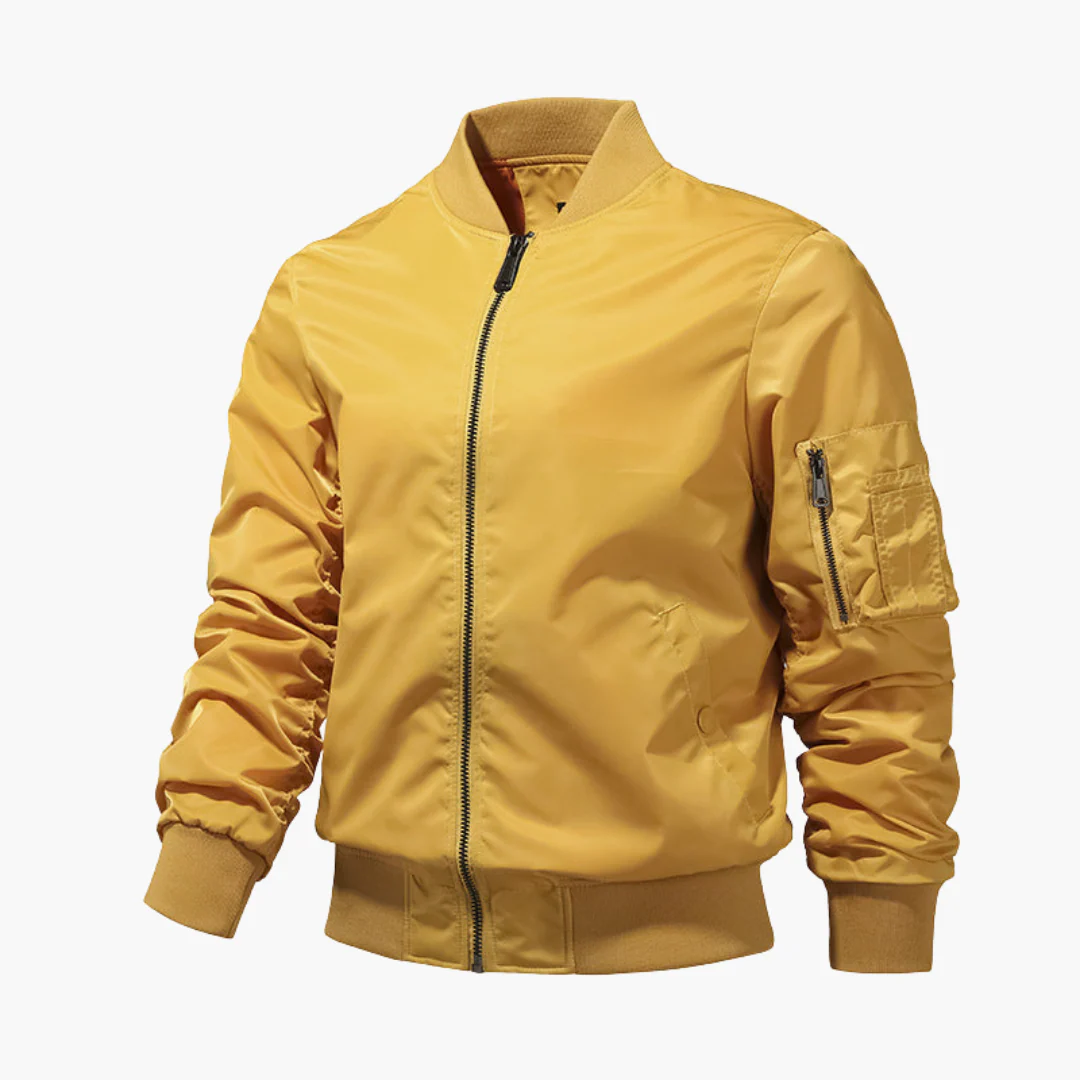 Herren Bomberjacke mit Reißverschluss und Ärmeltasche - Image 6