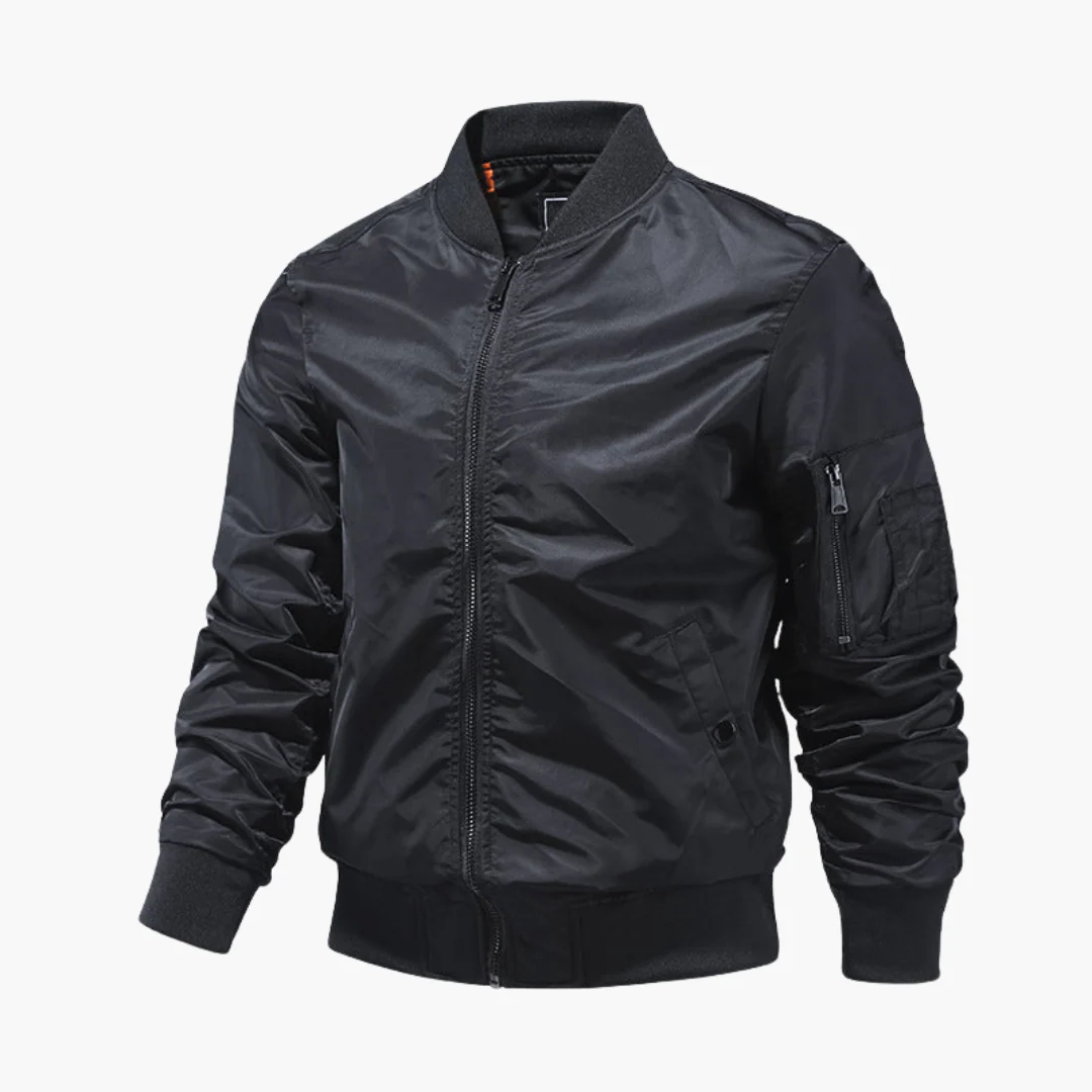 Herren Bomberjacke mit Reißverschluss und Ärmeltasche - Image 7
