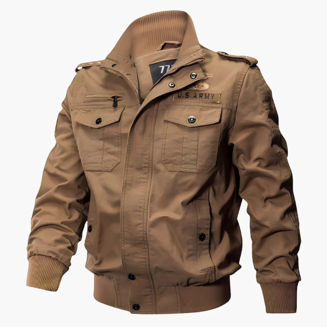 Herren Bomberjacke mit Reißverschluss und Klappentaschen - Image 2