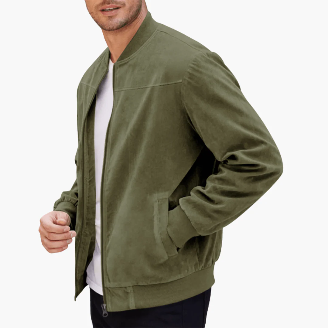 Herren Bomberjacke mit Reißverschluss und Seitentaschen - Image 10