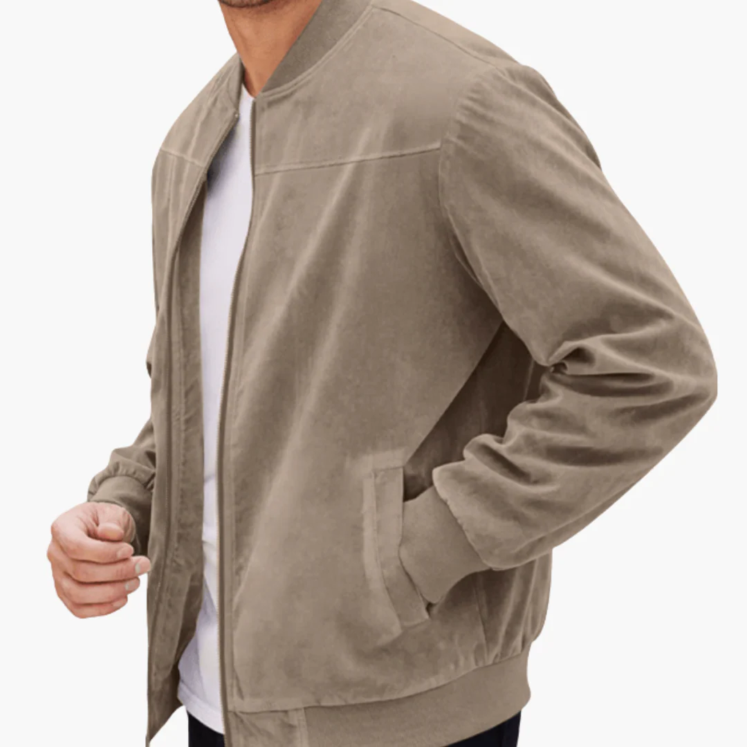 Herren Bomberjacke mit Reißverschluss und Seitentaschen - Image 4