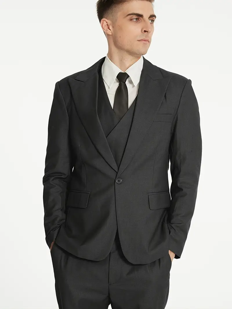 Herren Business-Set | Blazer, Weste und Hose in klarer Form - Image 13