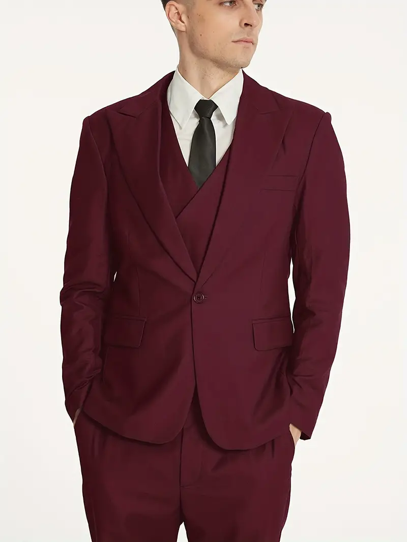 Herren Business-Set | Blazer, Weste und Hose in klarer Form - Image 2
