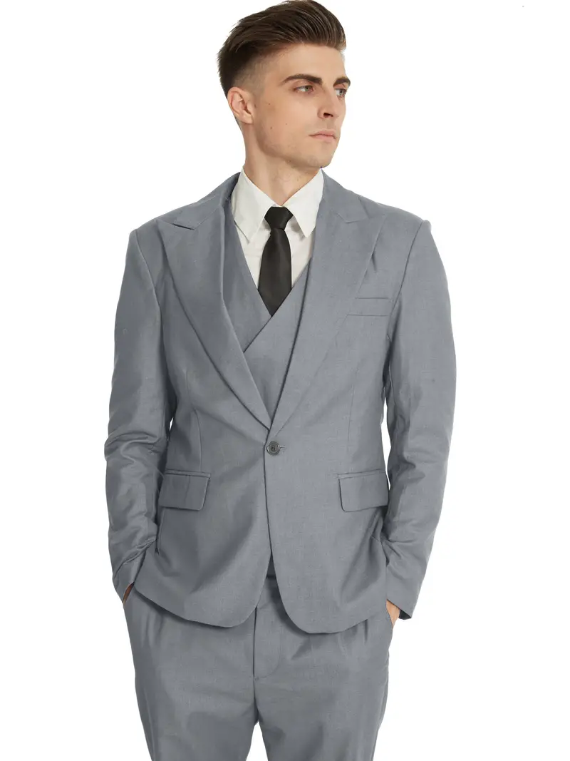 Herren Business-Set | Blazer, Weste und Hose in klarer Form - Image 6