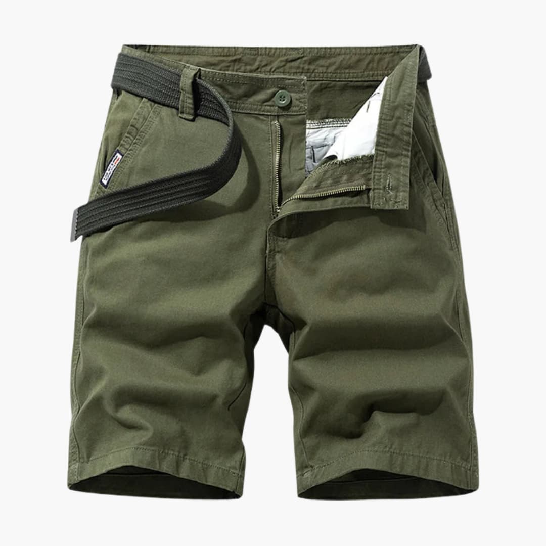 Herren-Cargo-Shorts aus Mischgewebe mit verstellbarem Gürtel und Taschen - Image 7