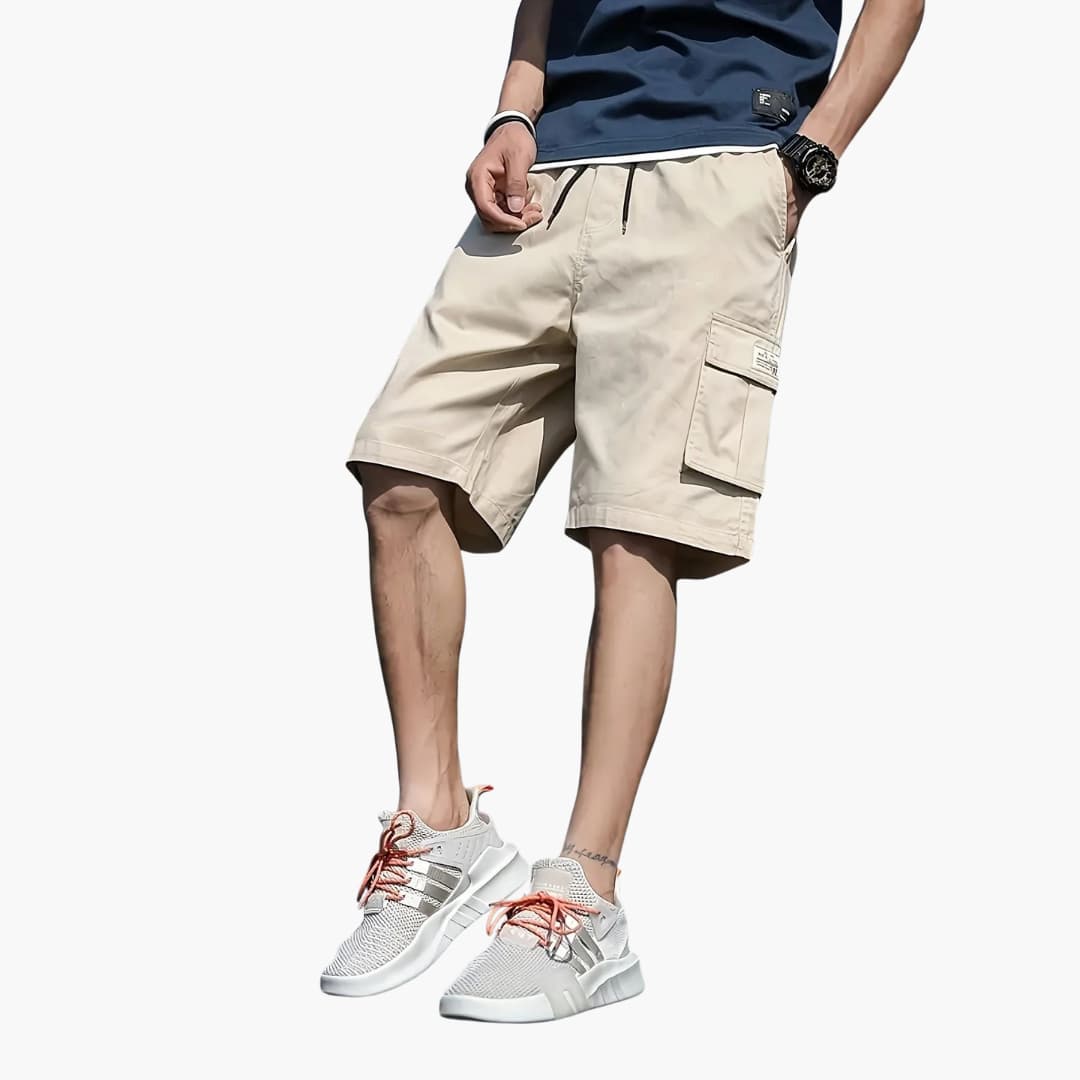 Herren Cargo Shorts mit Kordelzug und Klappentaschen - Image 2