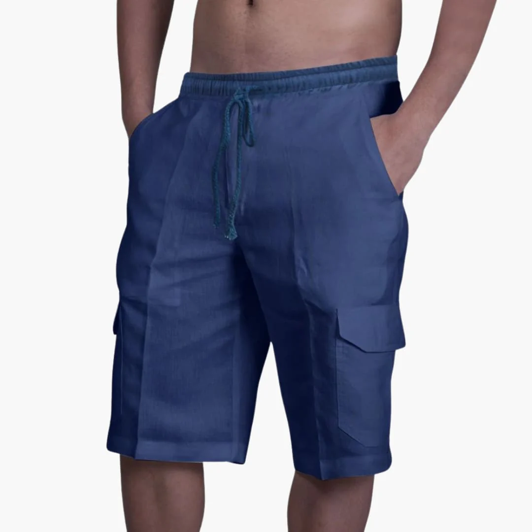 Herren Cargo Shorts mit Kordelzug und Taschen für den Sommer - Image 3