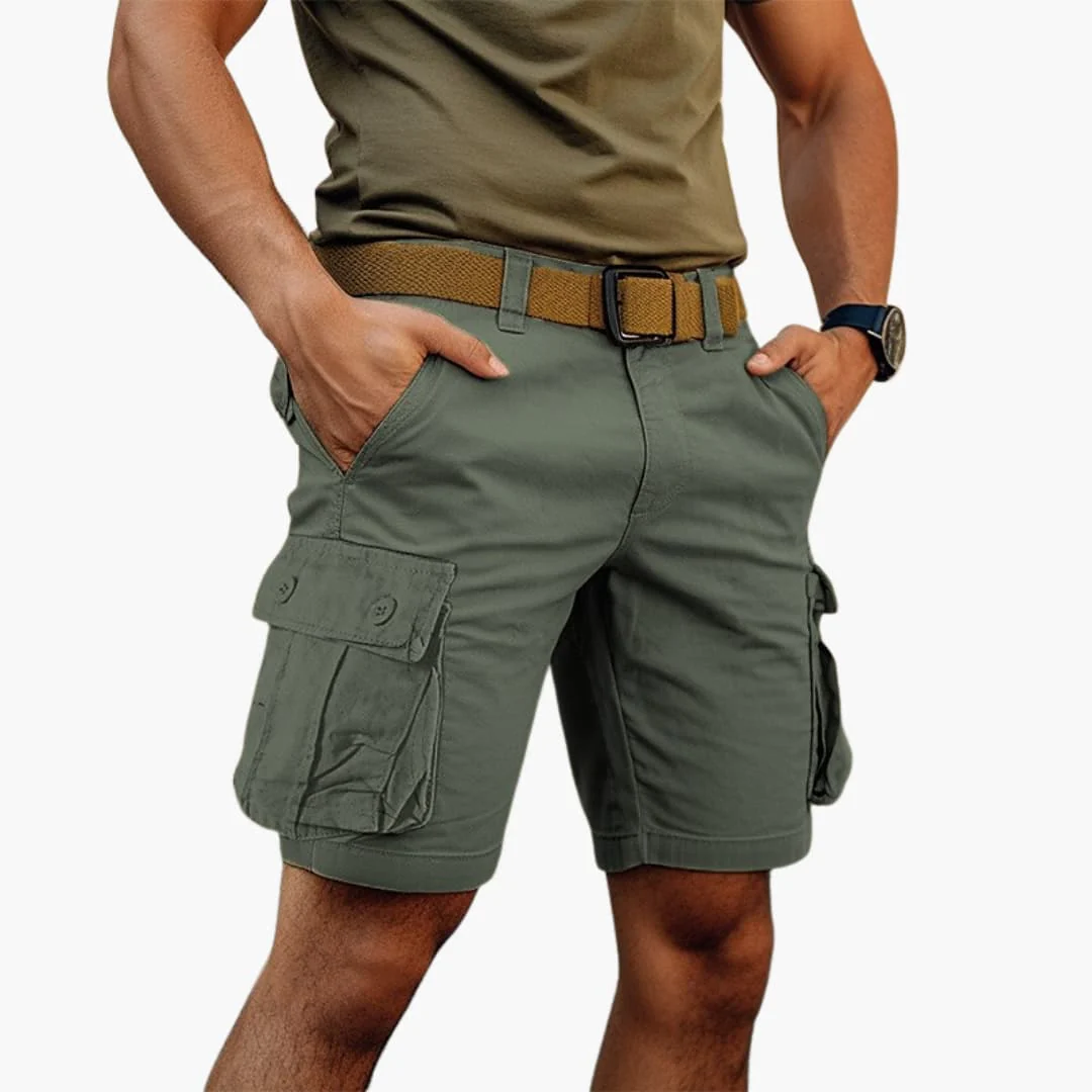 Herren Cargo Shorts mit Reißverschluss und vielen Taschen - Image 4