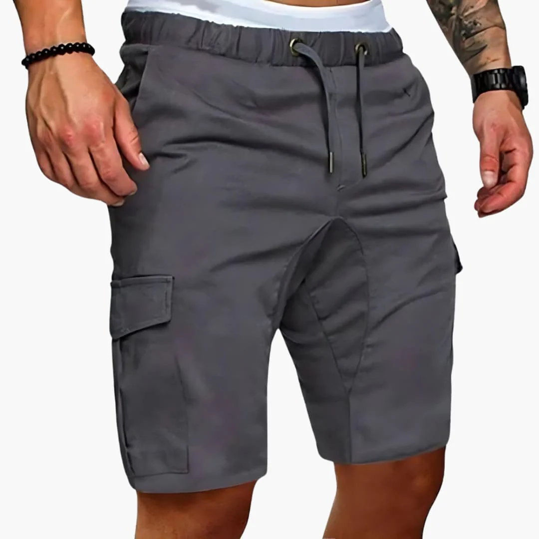 Herren Cargo Shorts mit Taschen und elastischem Bund für Sommer - Image 4