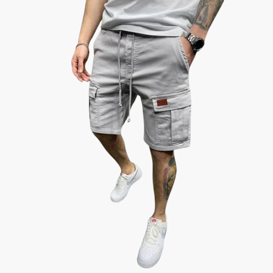Herren Cargoshorts mit Kordelzug und Klappentaschen - Image 2