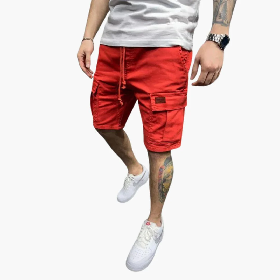 Herren Cargoshorts mit Kordelzug und Klappentaschen - Image 3