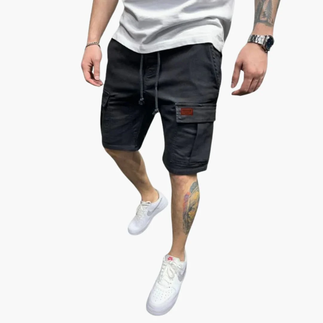 Herren Cargoshorts mit Kordelzug und Klappentaschen - Image 5