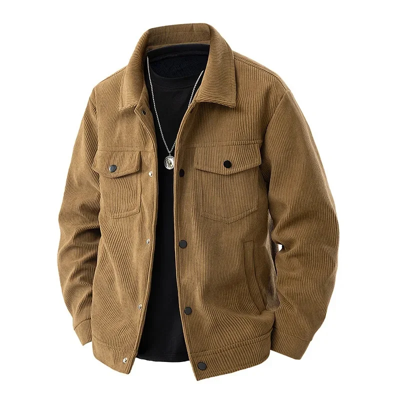 Herren-Cordjacke im langen schnitt | strukturdesign - Image 2